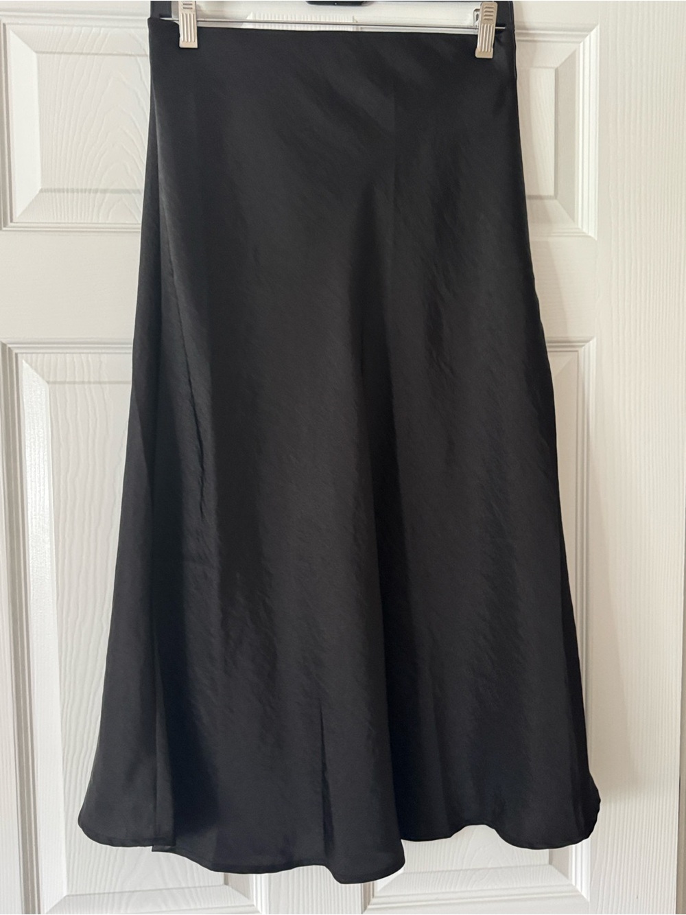 Classic Black Midi A-Line Skirt
